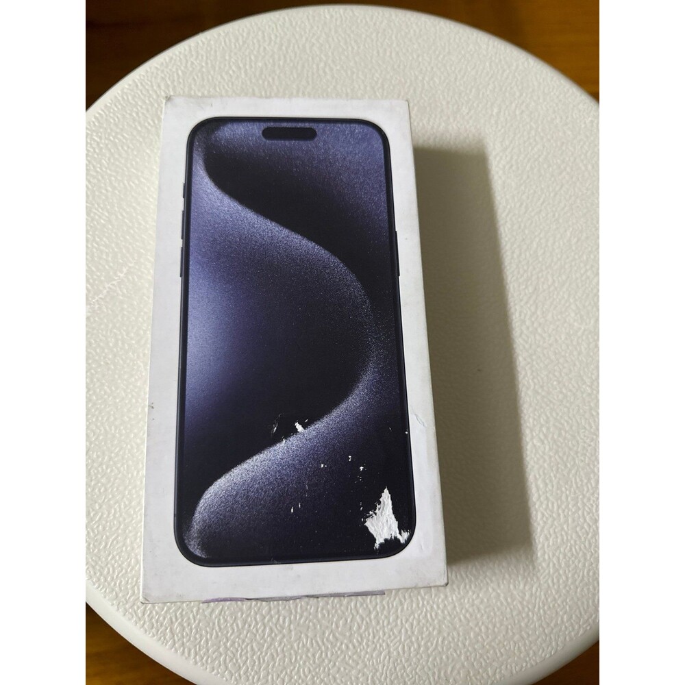 iphone 15 pro max titanium blue phone box